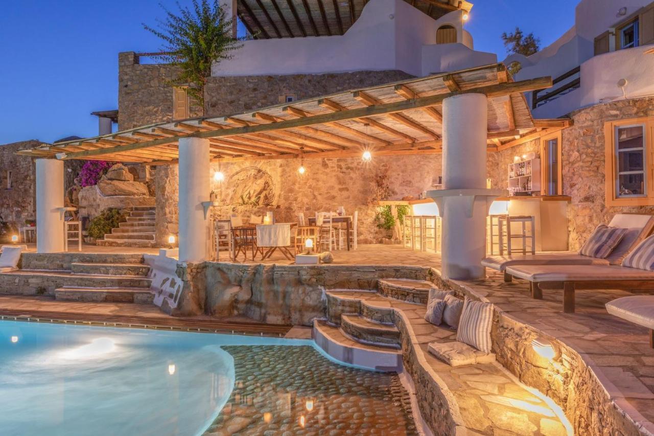 Anerousses Mykonian Traditional Houses Houlakia  Bagian luar foto