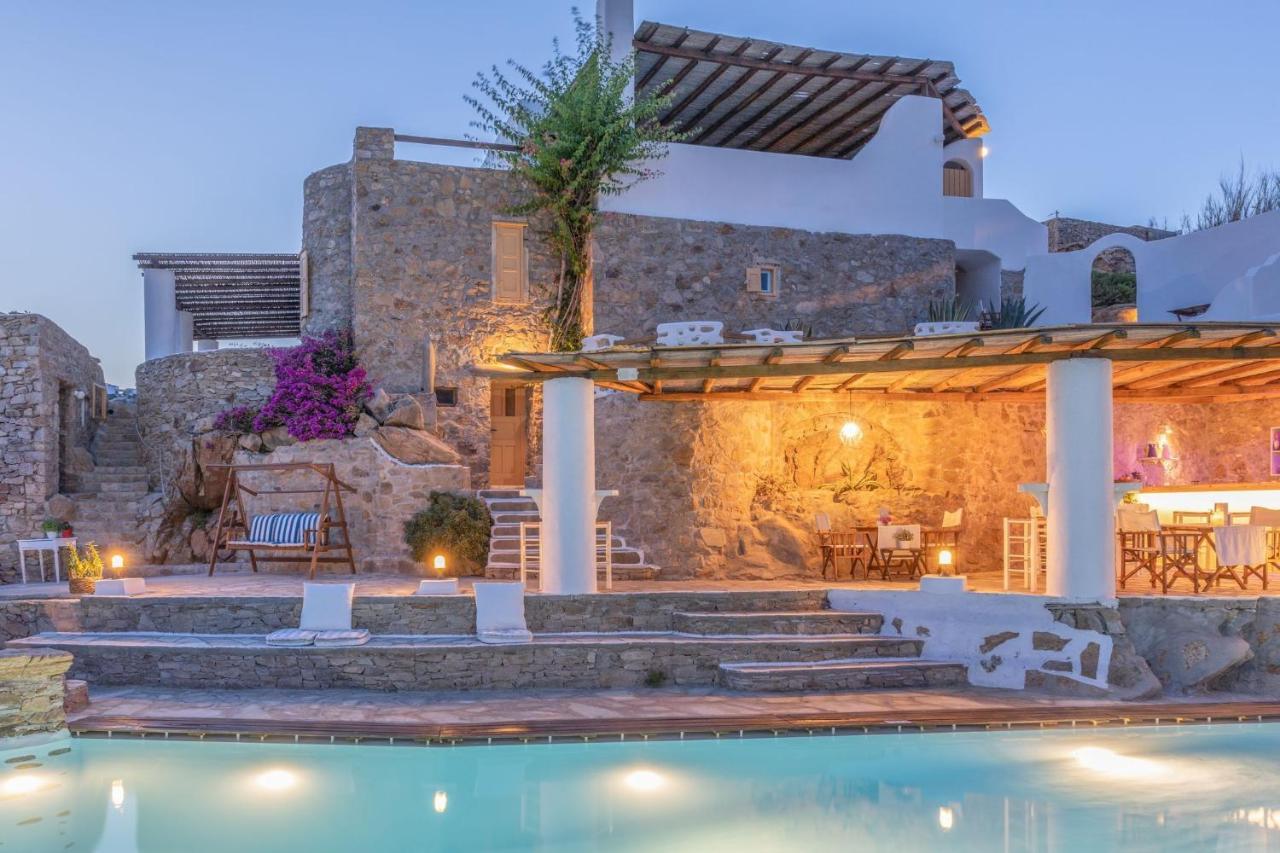 Anerousses Mykonian Traditional Houses Houlakia  Bagian luar foto